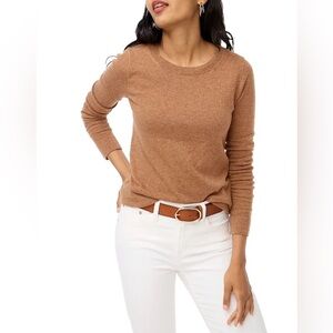 J. Crew Factory Women’s Teddie Wool Cotton Blend Sweater – Camel – Size 2X - EUC